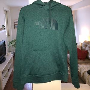 North Face hooded sweater.